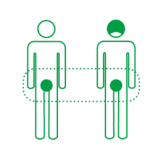 Mannetjes-perineum Puppensymbol